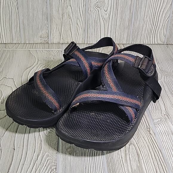 Chaco Z/1 Unaweep Sandals Classic Vibram Orange Navy Mens 13 - Picture 9 of 14